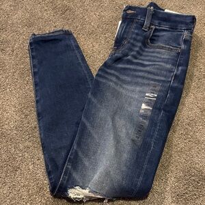 American Eagle Outfitters Dark Blue Skinny Jeans